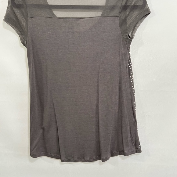International Concepts shirt, top gray sz petite (maybe PM)with rhinestones EUC - Picture 7 of 12